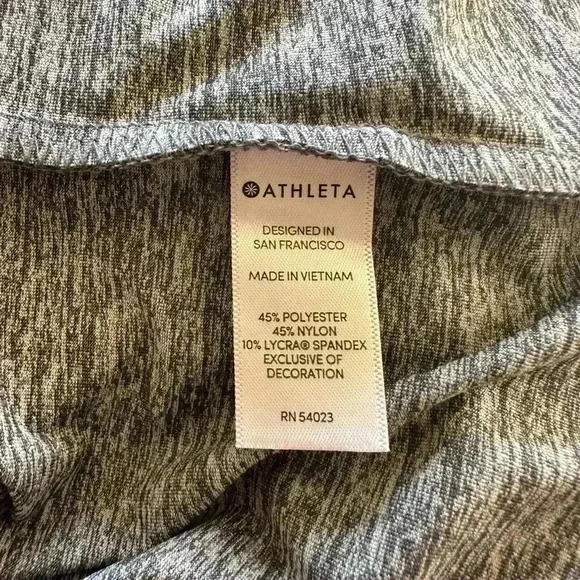 Grey Athleta Tank with Split Back - Picture 5 of 5